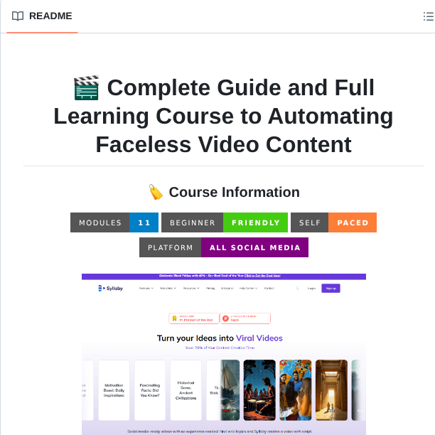 Automates faceless video creation for social media

github.com/cporter202/aut…
