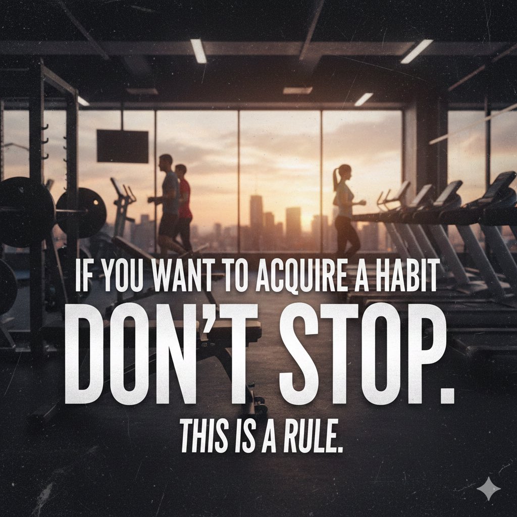 AOtaibi808's tweet photo. This is a rule: if you want to acquire a habit, don’t stop.

#keep_it_up 
#gym https://t.co/NGyM3Sz5i8