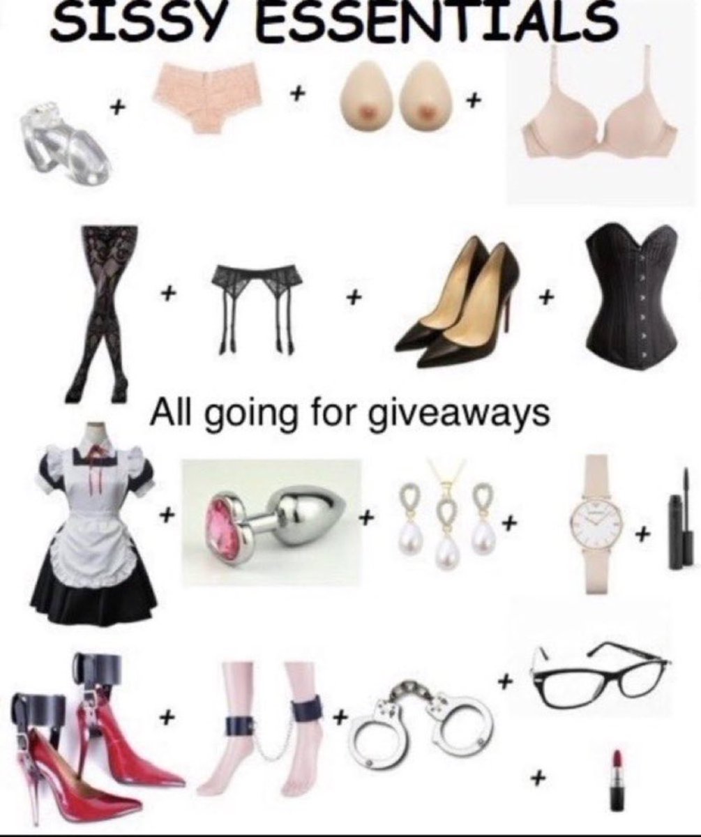 New Giveaway! Join the giveaway and win the most cutest sissy necessities. The sissy starter pack is worth more than $$$ so make sure you enter fast.
How to enter?
Like this giveaway
Reblog this giveaway
Follow me
Drop ( A ) as comment