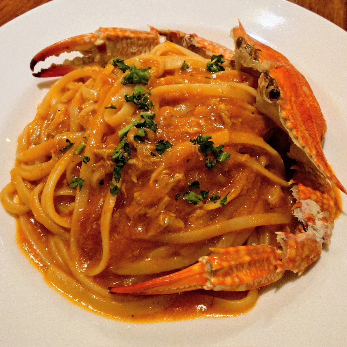 #渡り蟹のリングイネ 🦀
 #イタリアンバル 🇮🇹
 #パスタ 🍝