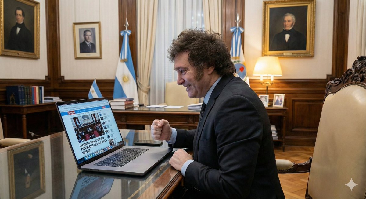 ArCongreso's tweet photo. ¡BATACAZO HISTÓRICO EN EL SENADO! 💥

¿TRAICIÓN O JUGADA MAESTRA? 😱 Milei dinamitó el bloque peronista y consiguió una victoria aplastante para blindar el "Déficit Cero".

🔥 La oposición humillada y la advertencia del Presidente que ya hace temblar a todos para el 2026.

Mirá los detalles que nadie te contó 👇
@JMilei @PatoBullrich
https://t.co/dtKha0zGto