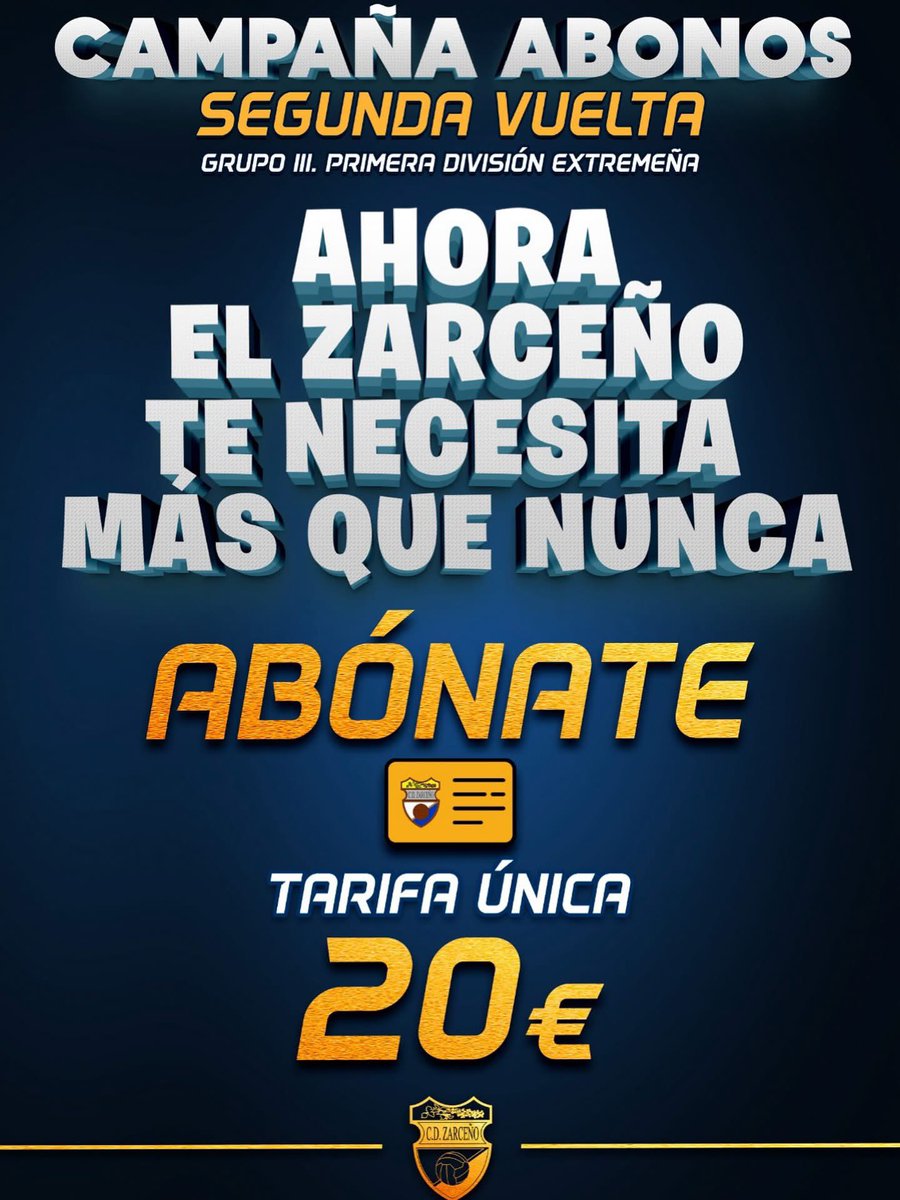 Abónate a la Segunda Vuelta ! 

⚪️🔵⚽️💪🏻🙌🏻👏🏻  

¡ Llega el momento más importante y bonito de la temporada !