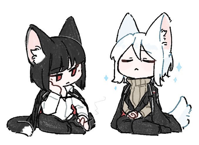 ssmr_rolling's tweet image. 黒猫良秀と白猫ファウスト