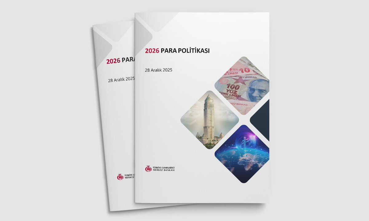 Merkez_Bankasi's tweet image. 2026 Para Politikası Metni yayımlandı: tcmb.tl/FV2478f