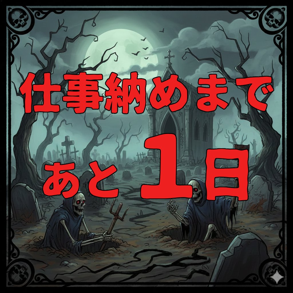 今年ももう少し！
みなさんがんばりましょう