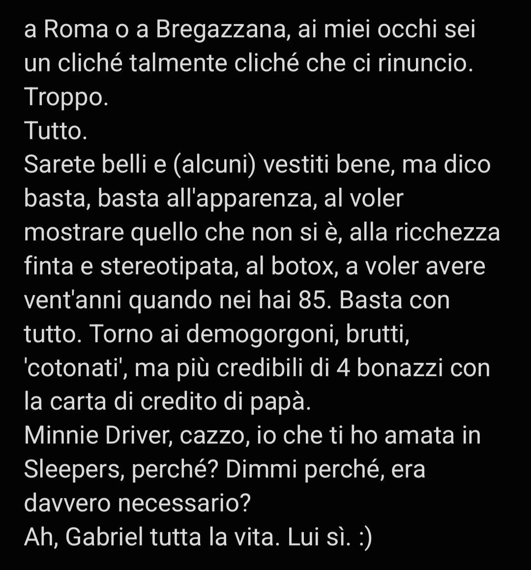 Dico la mia su Emily in Paris 'in gita' a Roma. Tanto non frega nulla a nessuno, come è giusto che sia :)