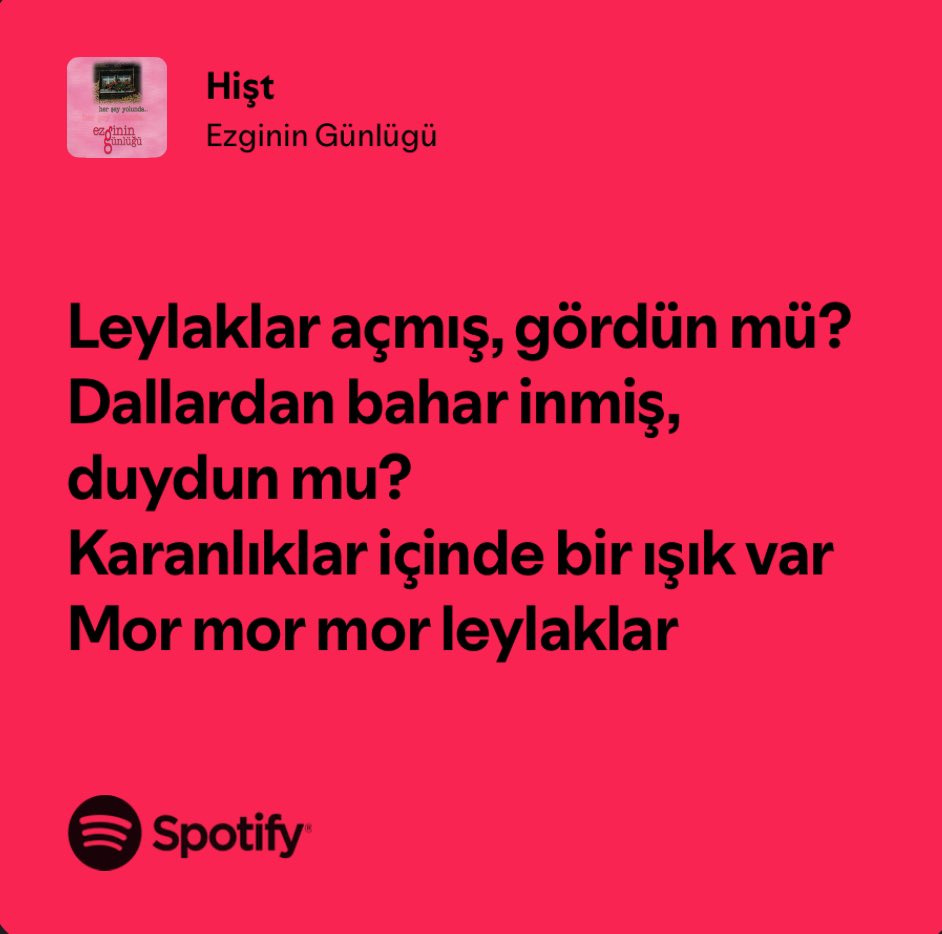içime anlamsız bir heyecan getiriyor bu şarkıyı dinlemek