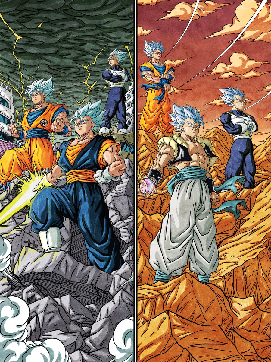 UDkoD1eZlYi2fLO's tweet image. 『人間としての戦い/サイヤ人としての戦闘』