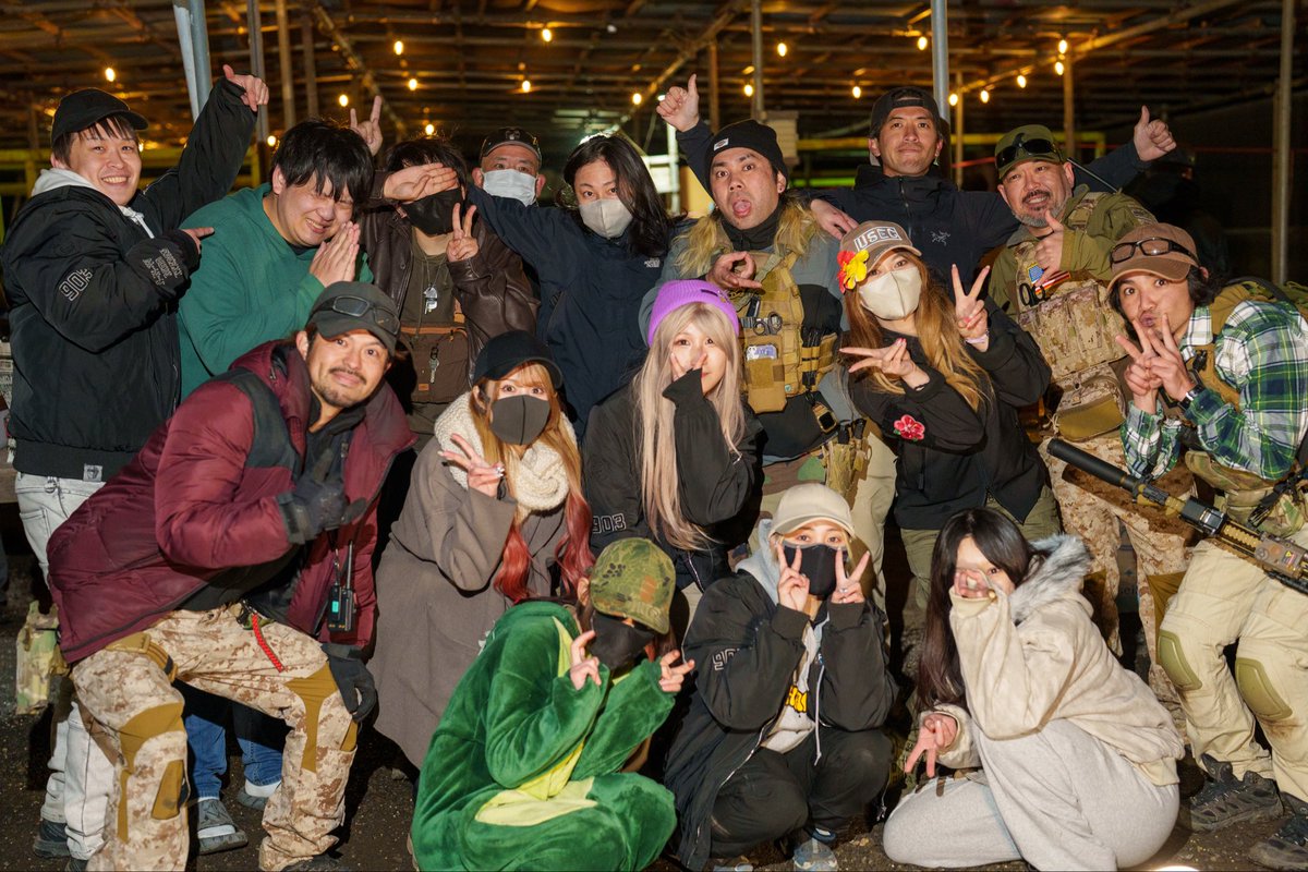 RioOkisaba's tweet photo. 本日もウェルカムサバゲー撃ち納め❗️
たくさんの方が来てくれて楽しかったです！

来年も開催していきますので、どうぞ宜しくお願いします！！！
来月は1/25です！
Photo @CC_Hayama https://t.co/4WJTSR46PL