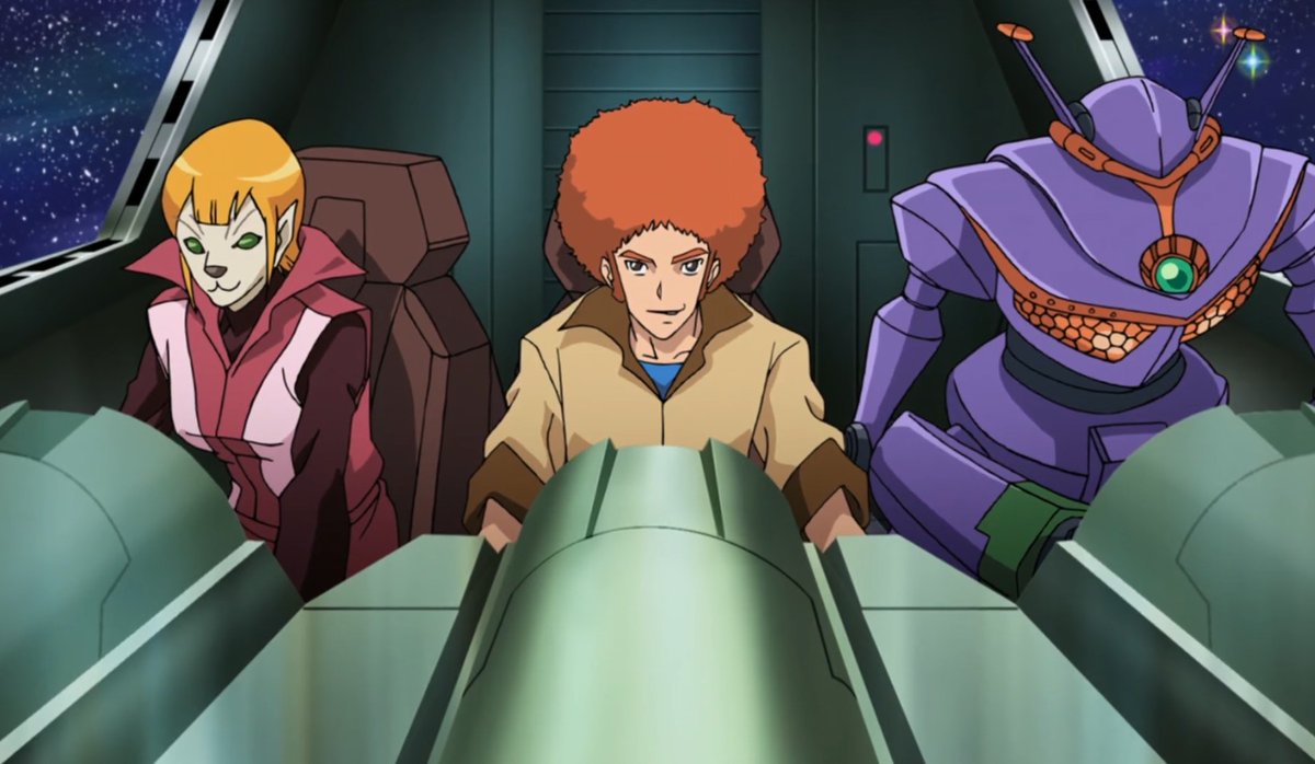 xtrinsync's tweet image. Considering the Great BariBari Biggus McHugeGuy...

GSC should at least put the Space Dandy Ideon reference on their Moderoid poll. It'd be mad funny.