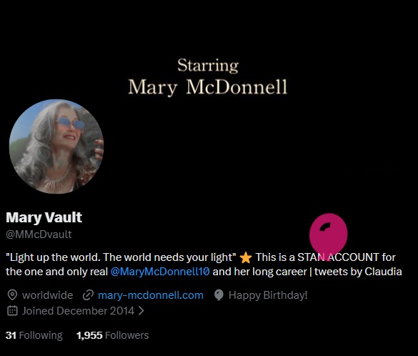 Mary Vault tweet media