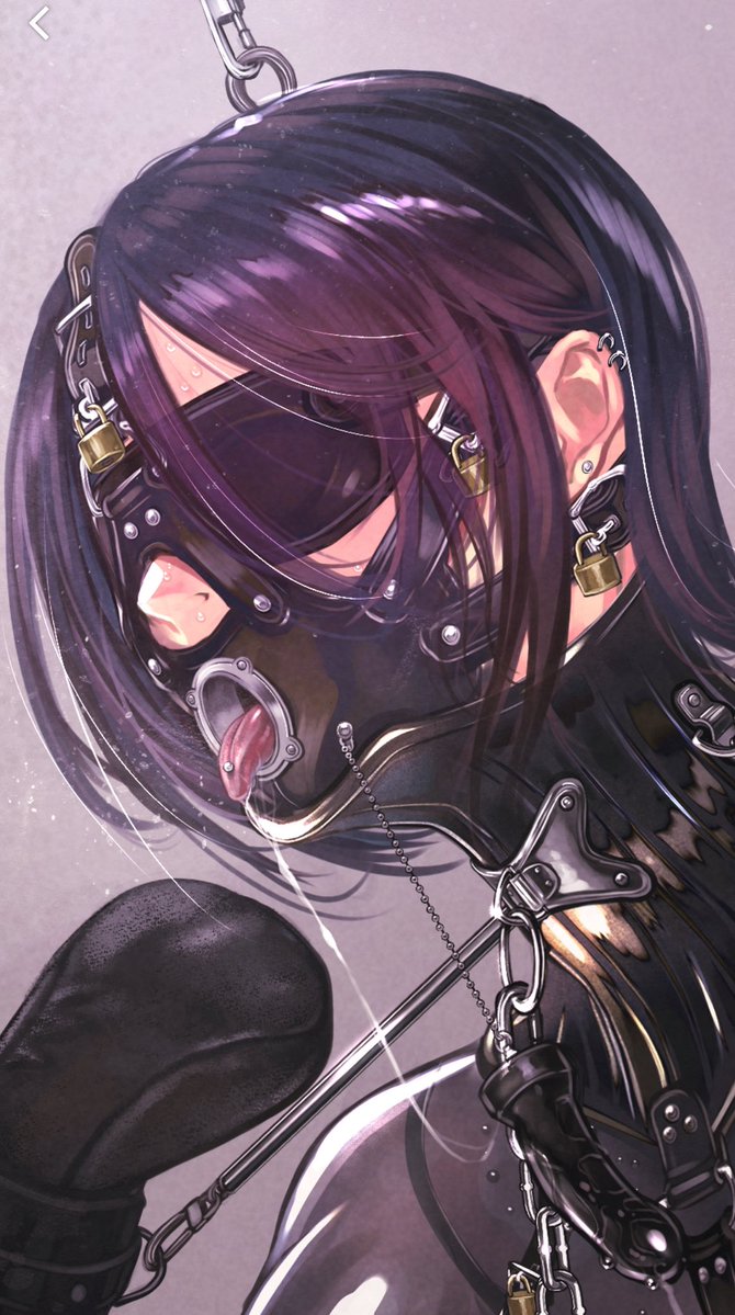 開口ギャグのリングから舌が出てるの好き🤤 