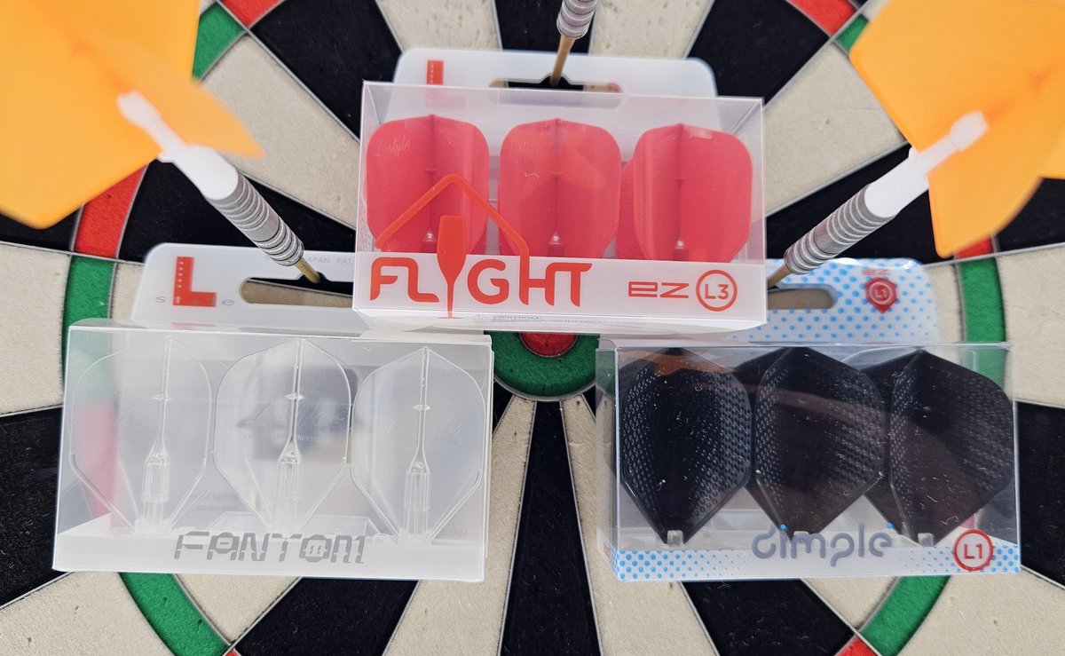 🌟 GIVEAWAY 🌟

I'm giving away THREE SETS of L-Style flights in different variations of their EZ/Fantom range!

To enter:
1) Follow <a href="/MatadorDarts/">Kurt @ MatadorDarts.com</a> &amp; <a href="/LstyleEurope/">L-style Europe</a> 
2) Tag 2 friends in the replies

Entries close on Saturday 3rd January at 6pm! 🎯