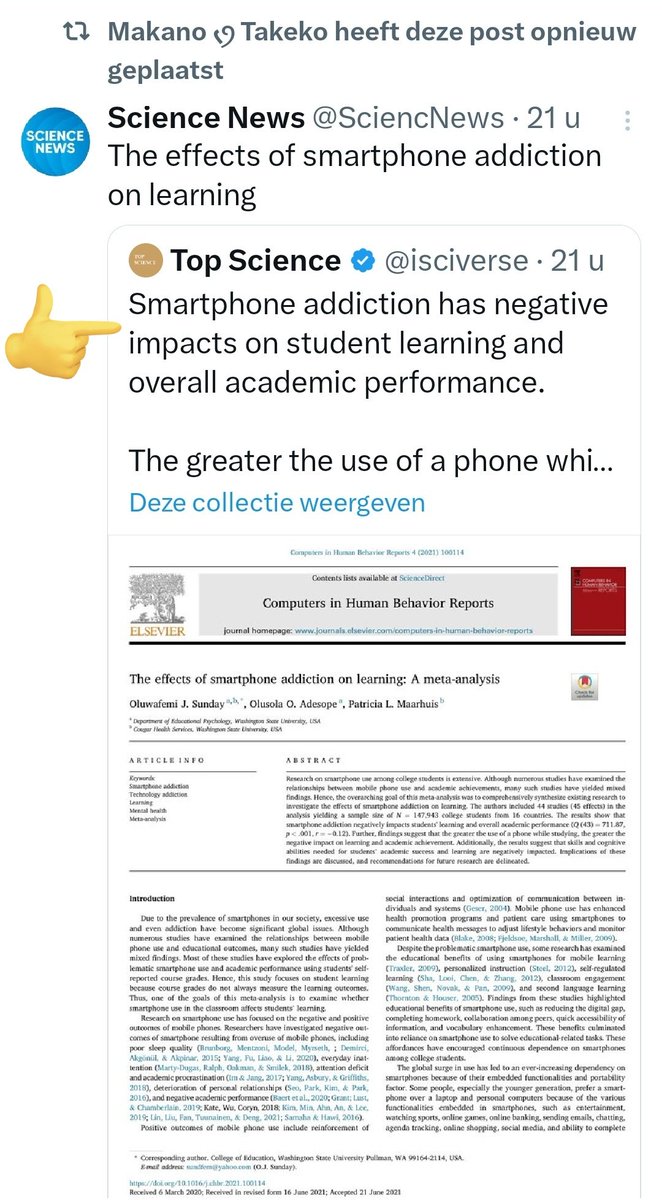 Dit is alsof een heroïne verslaafde, met zware verslaving, een artikel repost over de gevaren van heroïne verslaving.

Je onderbewustzijn speelt op, Marjolein Lenting. Luister er naar. Zoek vrede. Stop met Social Media.