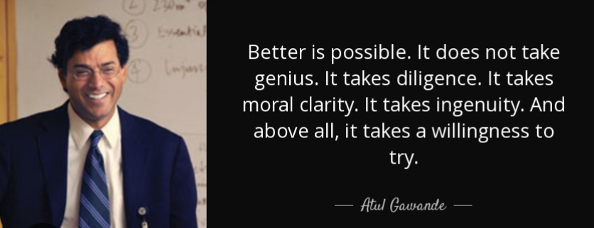 Better by Gawande is about surgery.
But it could just as easily be about leadership in schools.

Here are seven ideas from it that changed how I think about improvement:

1. Care is not enough.
Every surgeon cares. Outcomes still vary.
In schools, goodwill does not guarantee