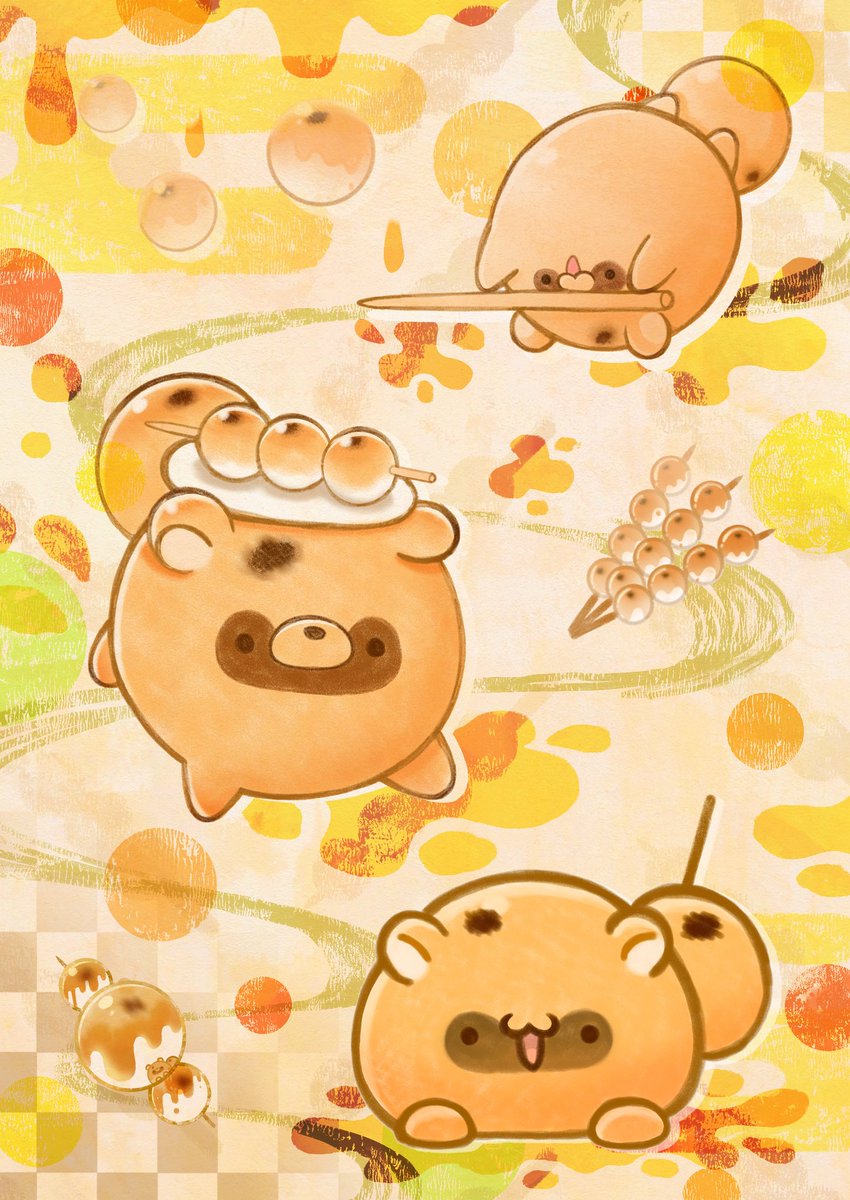 #2025年自分が選ぶ今年の4枚
 #みたらしたぬき  #あにまるスイーツ