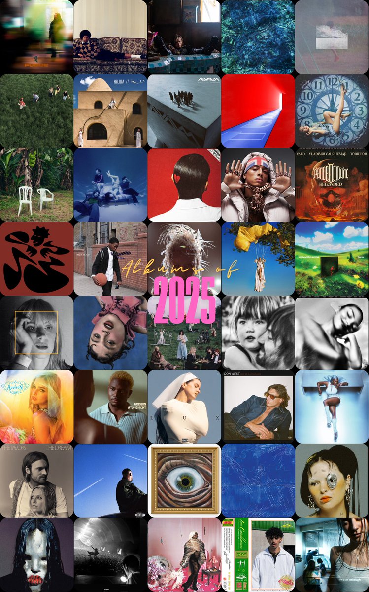 sunseight's tweet image. mes albums de 2025🌷