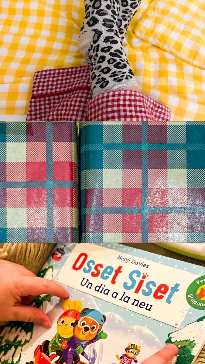 Nit de Nadal, Nadal i Sant Esteve. Dies de molta pluja, boira i poc veure el sol. Una mica de neu i un arc de Sant Martí. L’Osset Siset se’n va a la neu i nosaltres també. S’ha anat fort amb els estampats, a casa.