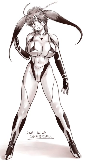 習作151:変幻戦忍アスカさん(爆乳化