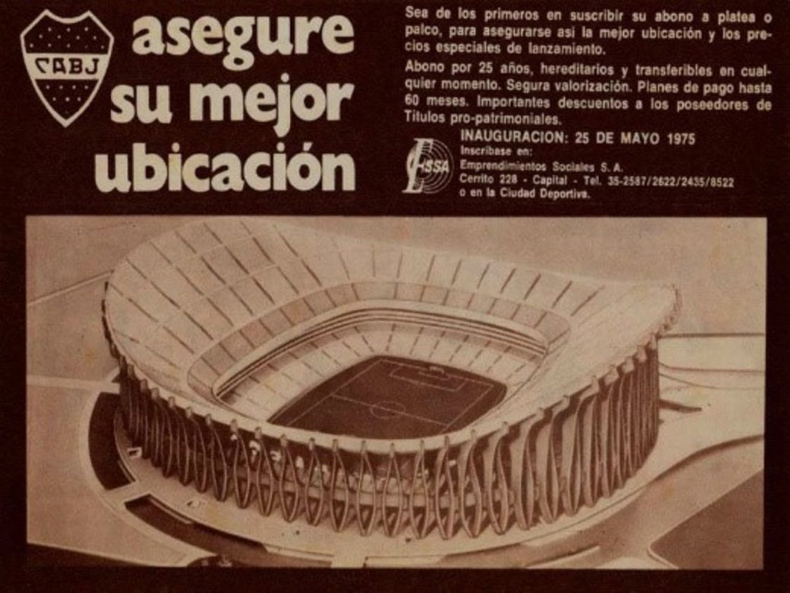 futbolanal's tweet image. 🔵🟡🏟️ A 50 AÑOS DE LA MEGAOBRA DE UN CLUB ARGENTINO, QUE TERMINÓ EN MEGAESTAFA❗️

👉 Boca Jrs planeaba en 1975 huir de su barrio y construir un estadio ‘a su altura’

🎙️ “Suscriba por 25 años, asegure valorización”

🚨 El proyecto no se completó, quedó a medias y fue una estafa.