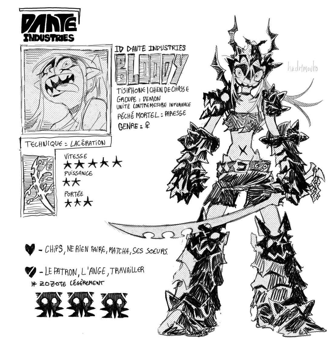 hadrimouto's tweet image. Meet Bloody. 🩸🐶⚔️