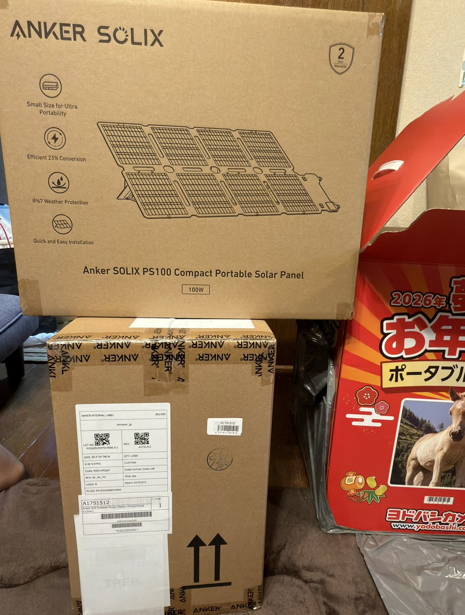 ヨドバシカメラの夢のお年玉箱「ポータブル電源の夢」が届きました