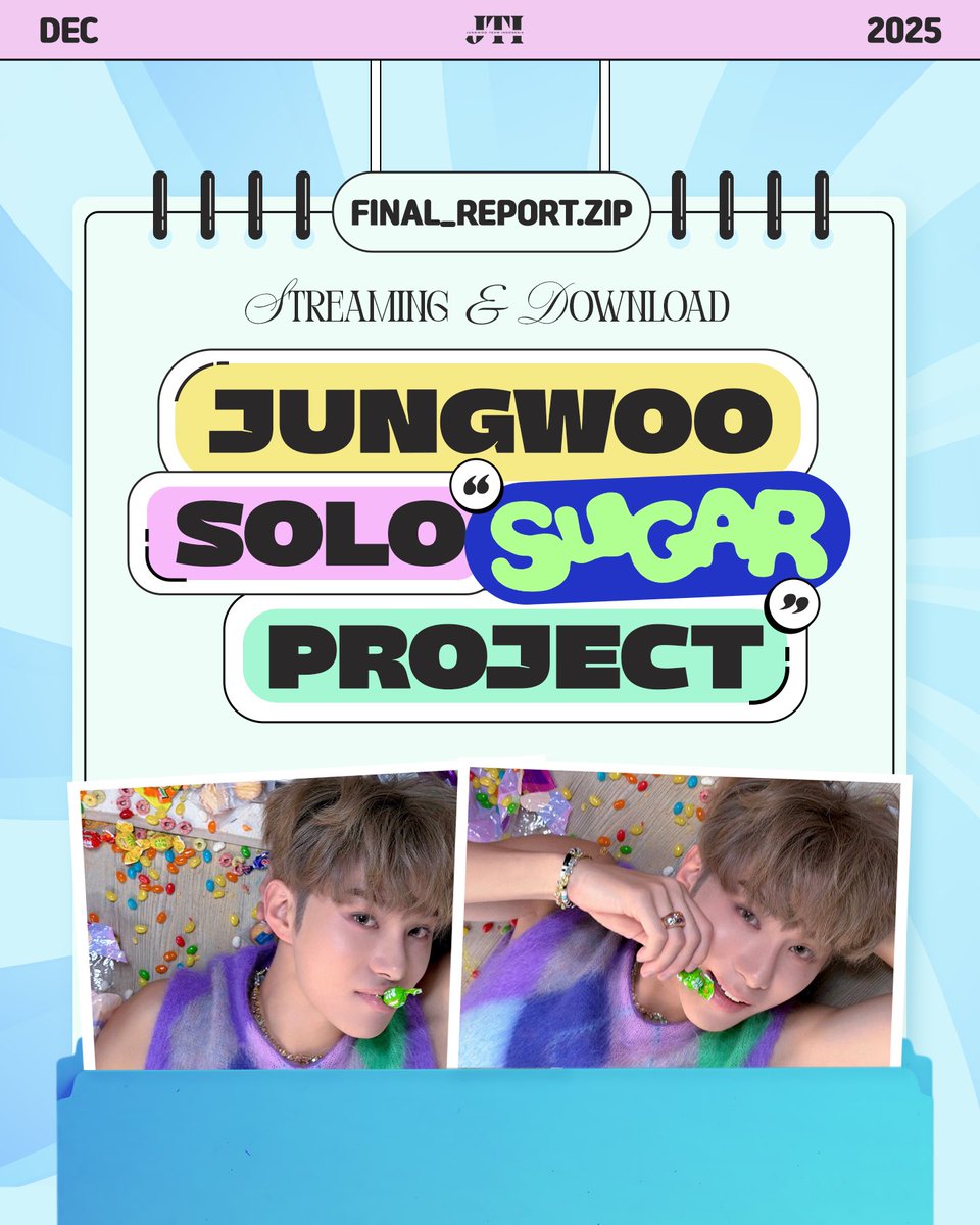JungwooTeam_ID's tweet photo. 📜✨ JUNGWOO 1ST SOLO SINGLE 
PROJECT by JungwooTeamID ― FINAL REPORT ✨📜

Every journey, how great it was, must come to an end. 

Hereby, we present to you our final report: 🔗 https://t.co/5LEg61IUIE

#JUNGWOO1stSINGLE
#JUNGWOO_SUGAR
#정우 #NCT정우 #JUNGWOO https://t.co/tUu5CtcPQR