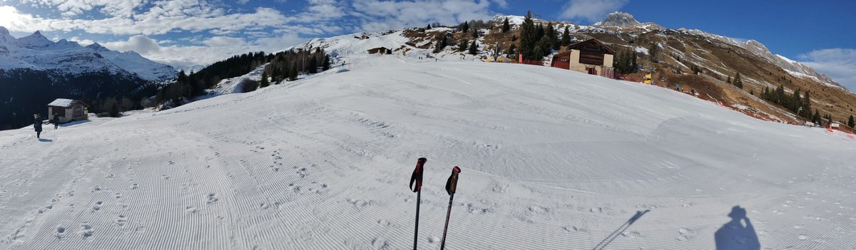 Mit der Gondelbahn nach Gadastatt, in #Vals die Wintertage noch geniessen vor dem Silvester.