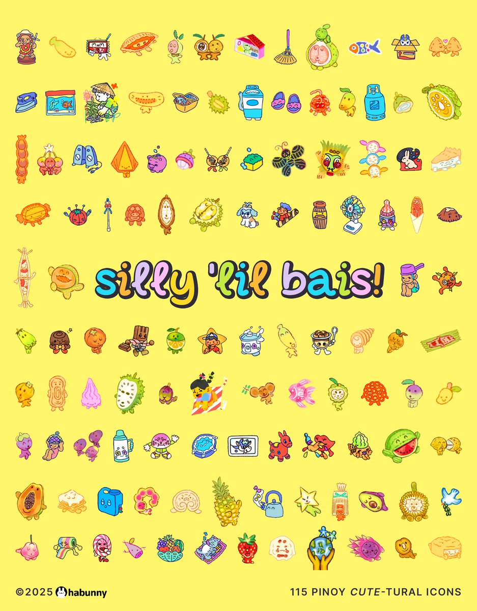 habunnyart's tweet photo. showing appreciation for these silly βlil bais stickers i drew this 2025 :3 π΅π #sarilingatin https://t.co/vRfjRbU9Mx