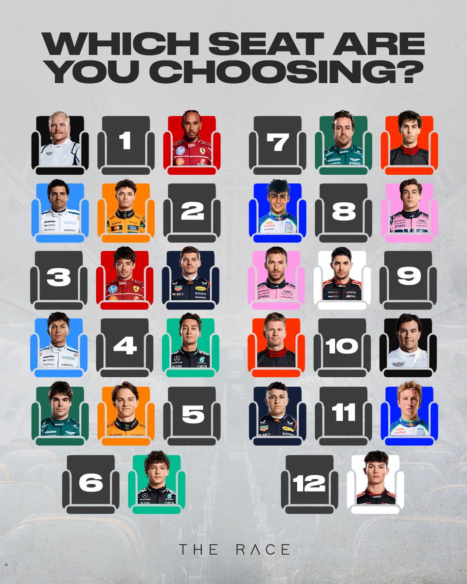 wearetherace's tweet image. ✈️ You have a 12-hour flight, which seat are you choosing?