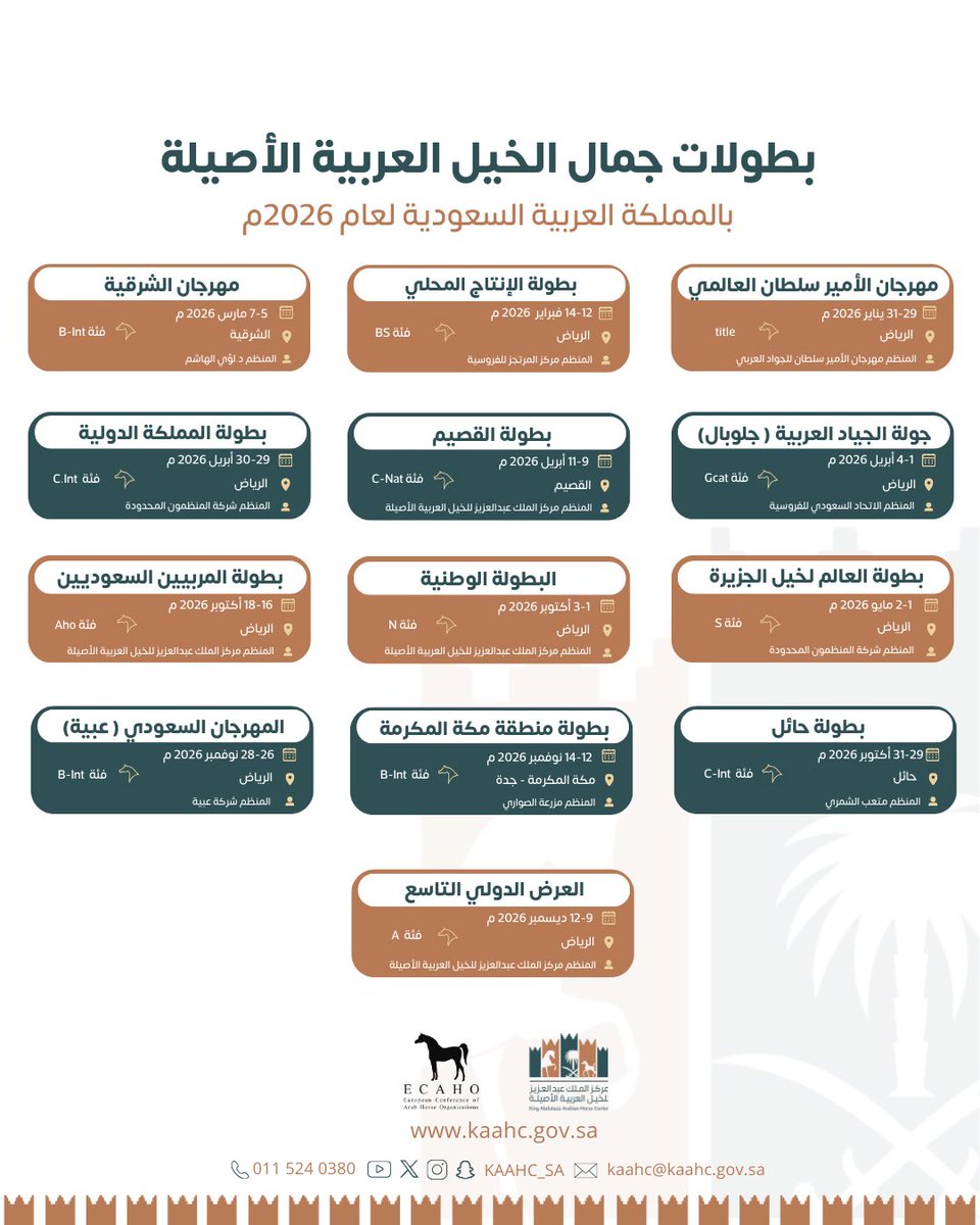 مركز الملك عبدالعزيز للخيل tweet media