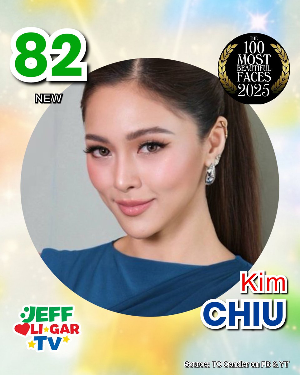 CONGRATULATIONS, <a href="/prinsesachinita/">kim chiu</a>, #82 sa #MostBeautifulFaces2025 ng <a href="/tccandler/">TC Candler</a>.

#KimChiu #KimPau 
#TCCandler #TCCandler2025