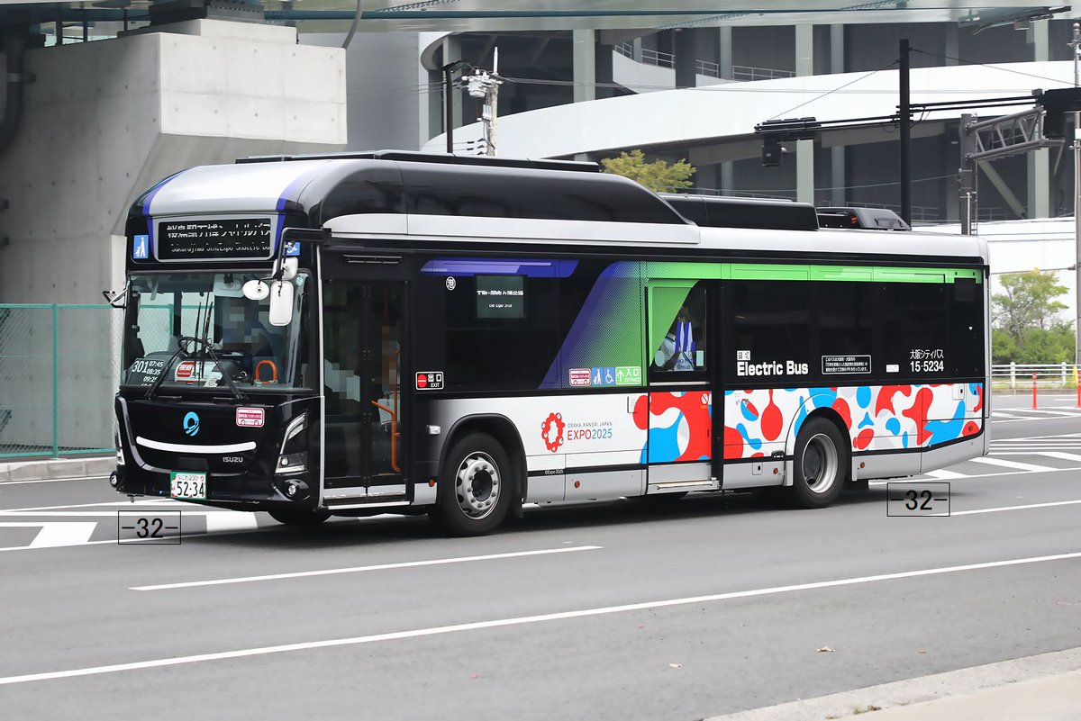 大阪シティバス Osaka City Bus なにわ230あ5234 ZAC-LV828L1 港15