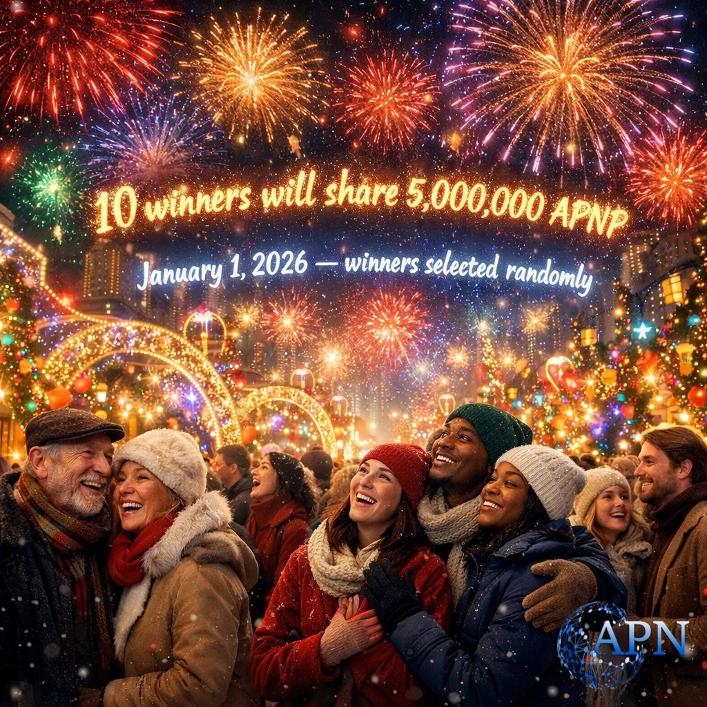 APNcommunity's tweet photo. 🎄 APN New Year Giveaway 🎁

🏆 10 winners will share 5,000,000 APNP
📅 January 1, 2026 (winners will be selected randomly)

How to join:

✔️ Follow our community page
🔁 Retweet
❤️ Like
💬 Drop your SOL wallet in the comments

Good luck. Let’s start 2026 strong 🚀

#APN #APNcommunity #APNP #airdrop #giveaway