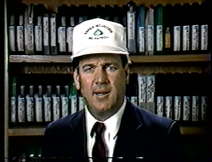 KrisPLettuce's tweet image. Greg Gagne in a hat that he has obviously never worn before this segment.