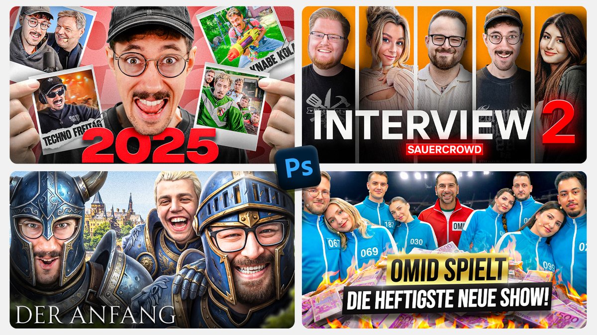 Here are 4 of my latest #thumbnails 🎨🔥

👍 Like if you want to support a thumbnail designer
🔁 Repost if you like these thumbnails
💬 Comment “#thumbnail” if you want to see more