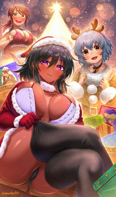 時期から大分経っちゃったんですが今年のクリスマスイラストを・・・!🎄🎅
ナターリア達とメリークリスマス🥳✨✨✨🌃
#デレマス #アイマス
#ナターリア #成宮由愛 #三船美優 