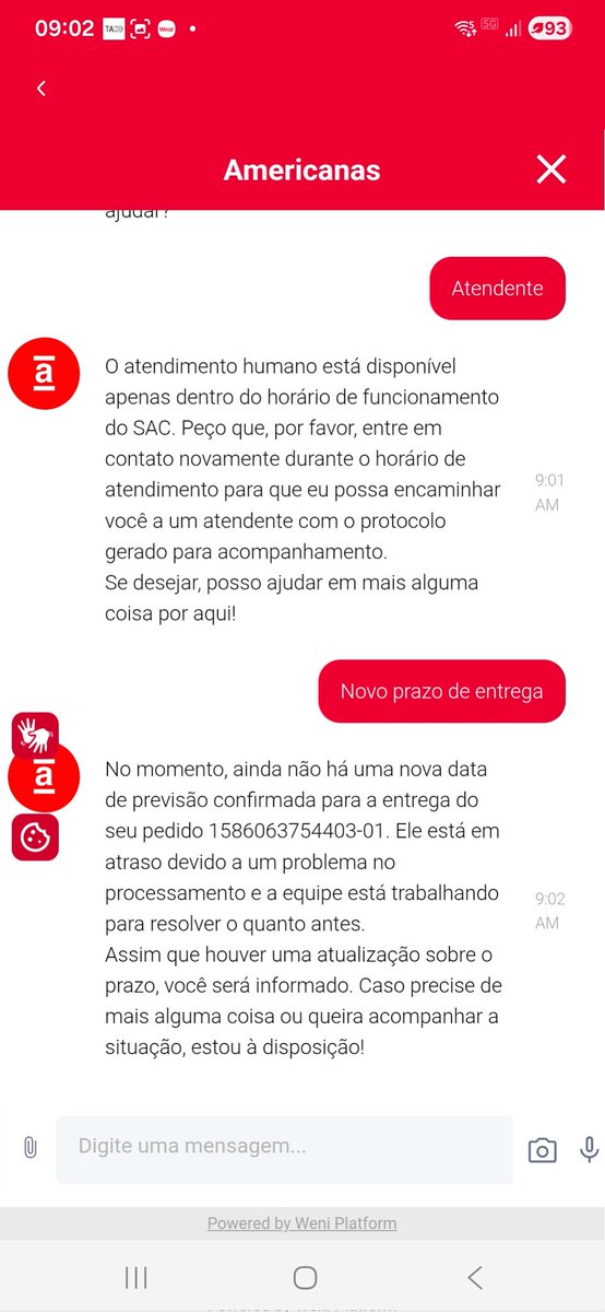 Aí vc tá com obra em casa durante a semana e pede uns cabides pra aproveitar o finde pra arrumar tudo antes q a obra recomece na segunda, mas a <a href="/americanas/">americanas</a> faz o favor de atrasar tua vida e nem se dá ao trabalho de informar o q houve e tampouco tem nova data de entrega! Surreal!