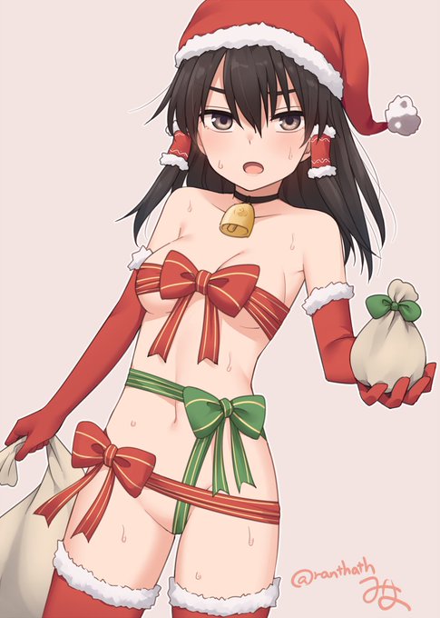 サンタコスチュームな霊夢さん 