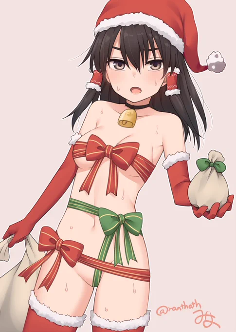 サンタコスチュームな霊夢さん
