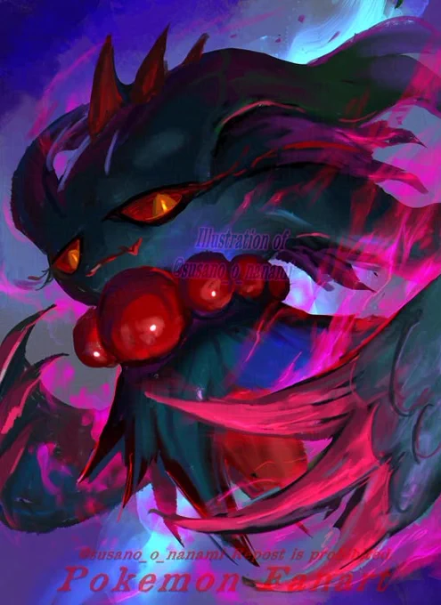 ハバタクカミ #pokemon #ポケモンイラスト
