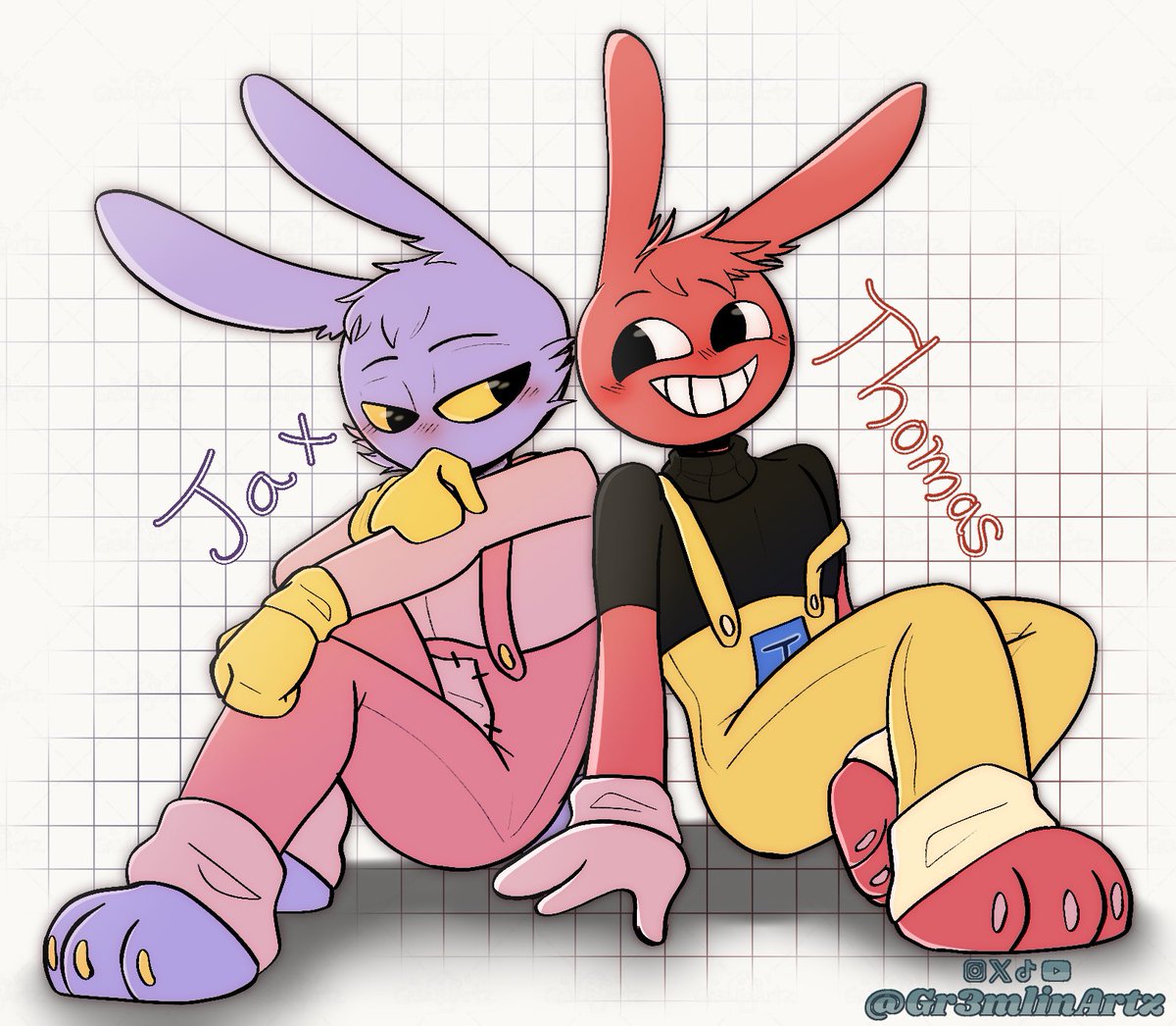 Gr3mlinArtz's tweet image. Gay rabbits
#tadc #theamazingdigitalcircus #thomasxjax #tadcjax