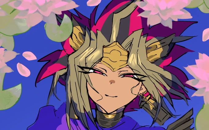 アテムを真剣に描いてますが、装飾がエグいっすね〜泣