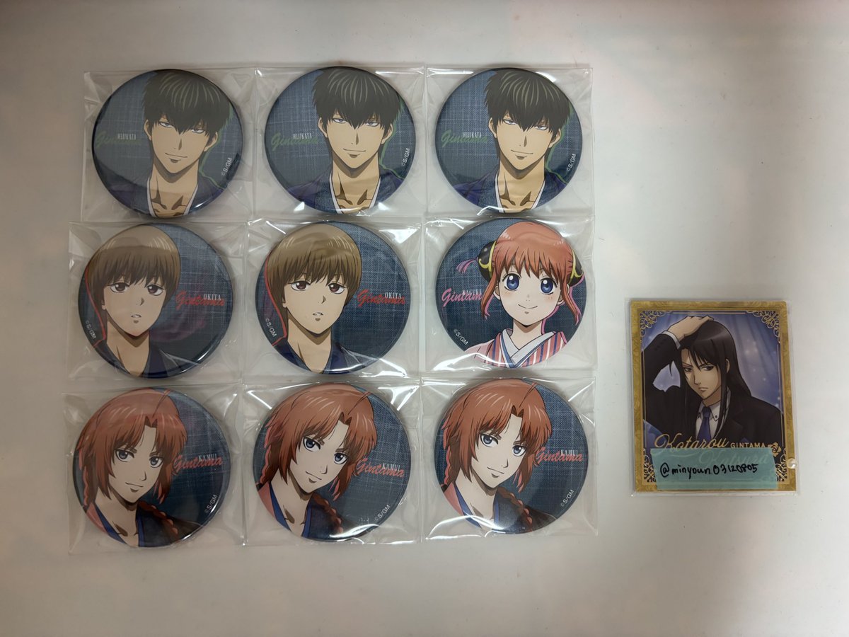 交換/譲渡】銀魂 ローソン ジャンプフェスタ ジャンフェス 缶バッジ 譲