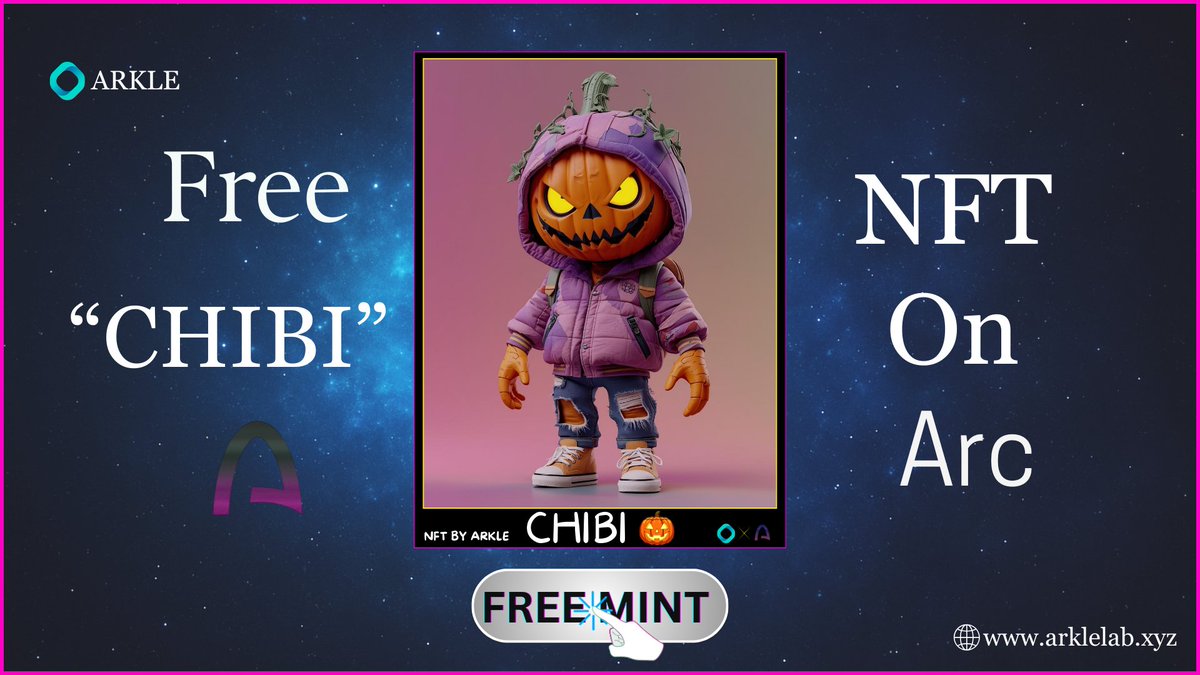 New Free NFT  🆓Mint  “CHIBI”  on <a href="/arc/">Arc</a> TestNet

 +500 Points  

🔗arklelab.xyz/chibi

Follow <a href="/0xarkle/">ARKLE</a> for more free NFTs   

RT + Comment WL

#NewNFTProject #UpcomingNFT #NFTPreview  #ArtCollectors #arc