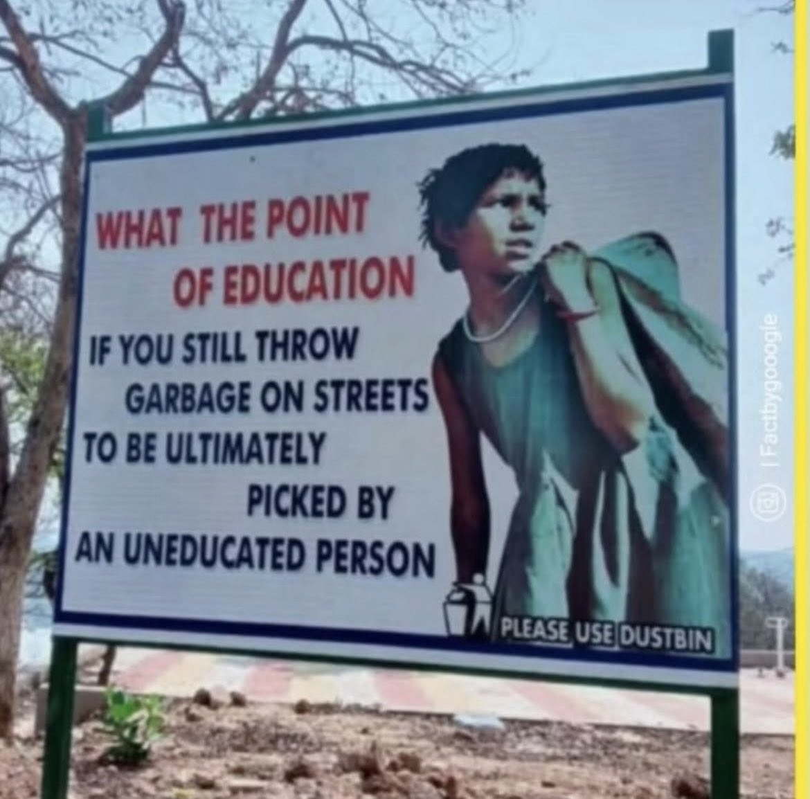 Pic(k) of the day 

Hard hitting.. but true !!