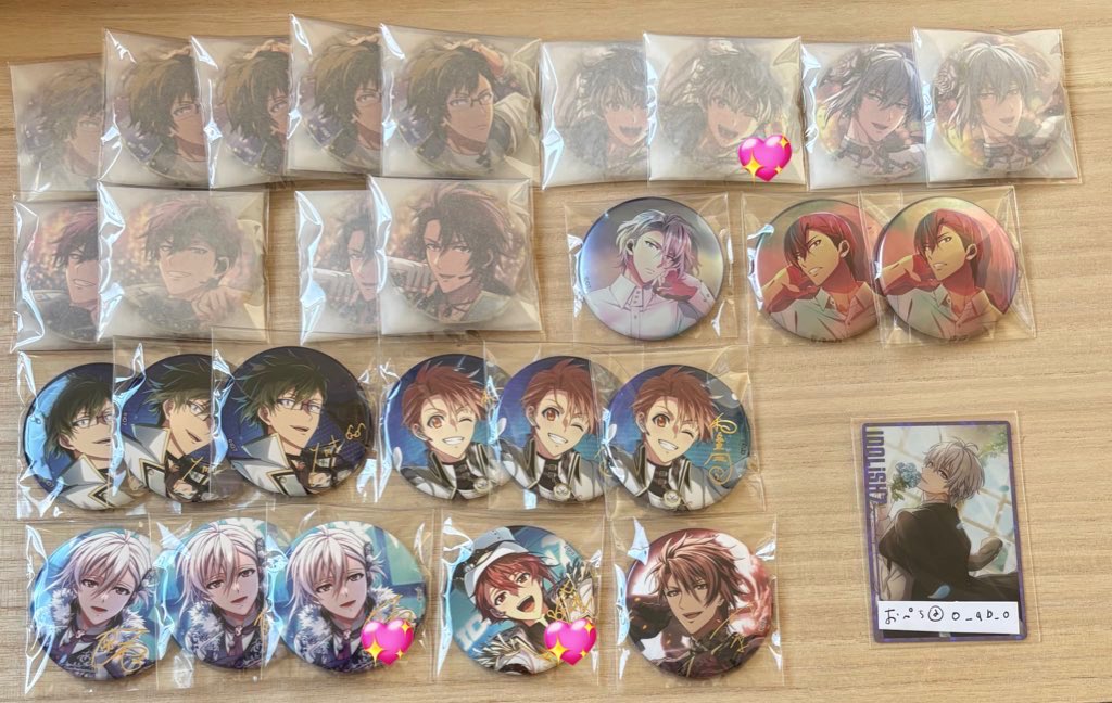 0【交換】アイナナ 缶バッジ ブラホワ BW ドラコレ ムビナナ UR ラビ