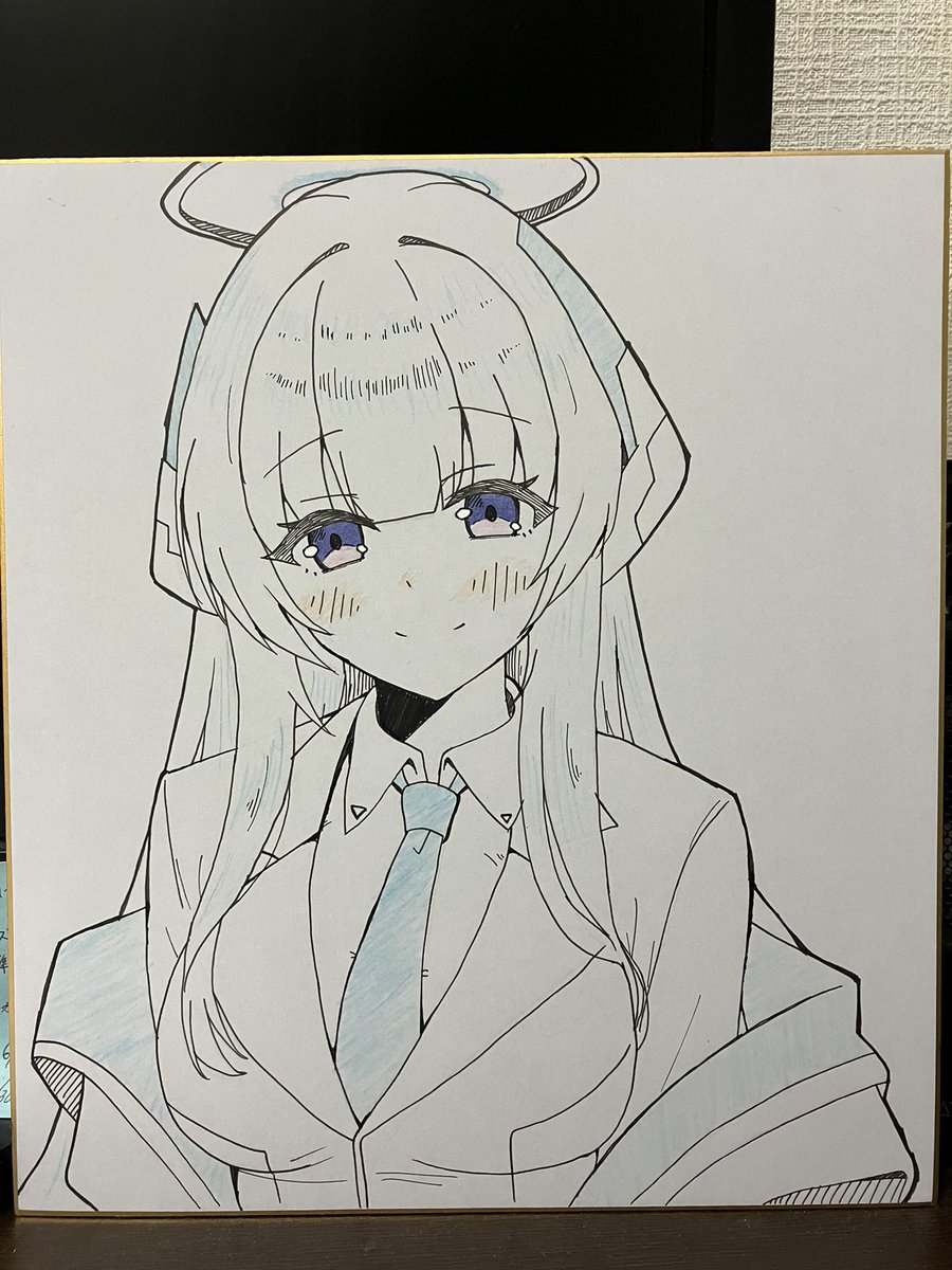 コミケ用の色紙描けた 文字は後で入れます