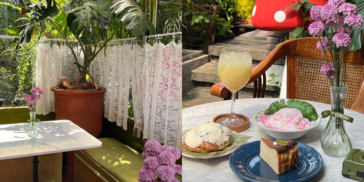 taleofdaisy's tweet image. cafe hopping. 🍄🍃🫧🪷🫙