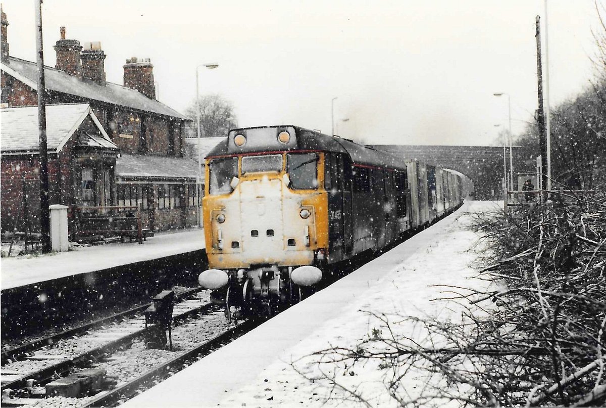 31435 at Moorthorpe 23rd January 1988.
